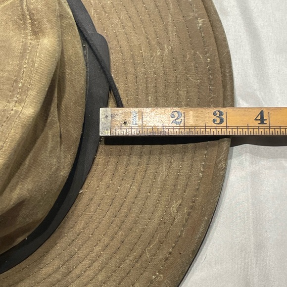 Filson tan Tin cloth wide brimmed Outdoors hat - Picture 7 of 12